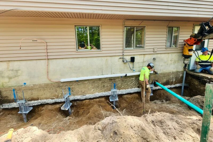 Helical Pier Installation in Scottsboro, AL