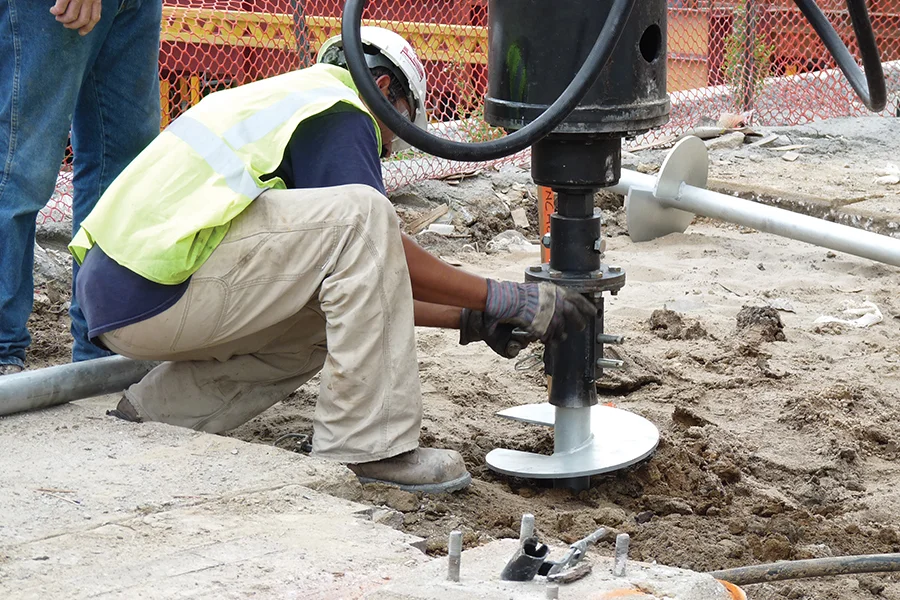 Helical Pier Installation in Scottsboro, AL